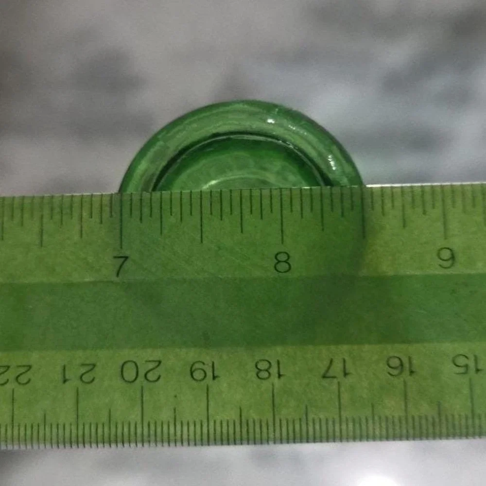 CLG‎ Co. Emerald Green Glass Bud Vase, Vintage Ribbed Flower Holder, Centerpiece